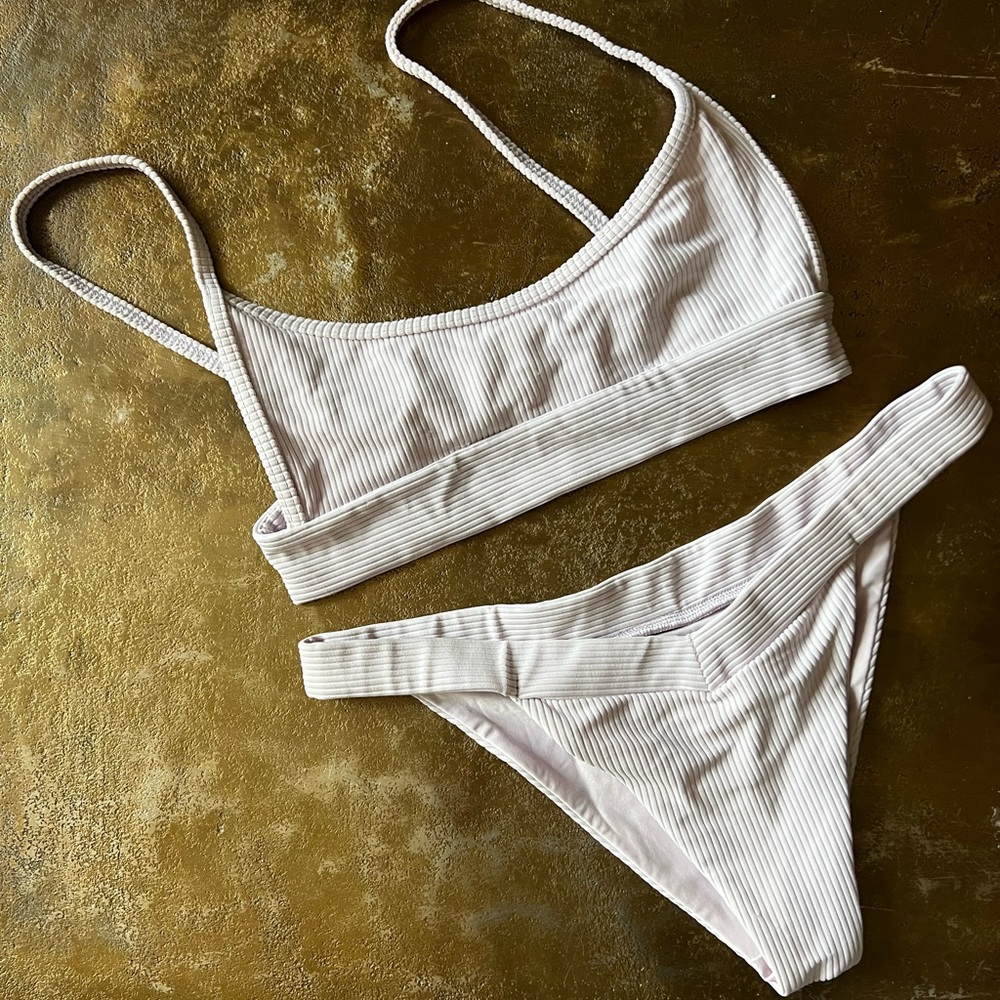 Frankies lavender colored swimsuit